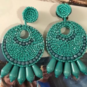 Kenneth Jay Lane Beaded Statement Earings